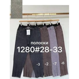 Жіночі штани 1280-3 black р.28-33 "Yafeier" недорого оптом від прямого постачальника