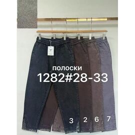 Жіночі штани 1282-3 black р.28-33 "Yafeier" недорого оптом від прямого постачальника