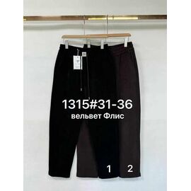 Фотография Штаны спортивные женские тёплые 1315-1 black р.31-36 "Yafeier" недорого оптом от прямого поставщика