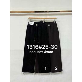 Фотография Штаны спортивные женские тёплые 1316-1 black р.25-30 "Yafeier" недорого оптом от прямого поставщика