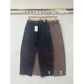 Жіночі штани 1339-5 brown р.31-36 "Yafeier" недорого оптом від прямого постачальника