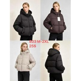 Куртка жіноча зимова 803 black р.M-2XL "Yafeier" недорого оптом від прямого постачальника
