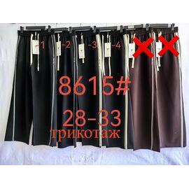 Штани спортивні жіночі 8615-4 black р.28-33 "Yafeier" недорого оптом від прямого постачальника