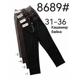 Штани жіночі утеплені 8689-2 brown р.31-36 "Yafeier" недорого оптом від прямого постачальника