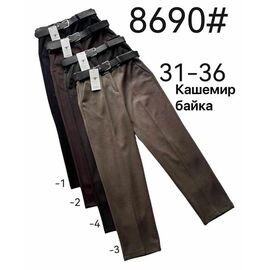 Штани жіночі утеплені 8690-2 brown р.31-36 "Yafeier" недорого оптом від прямого постачальника