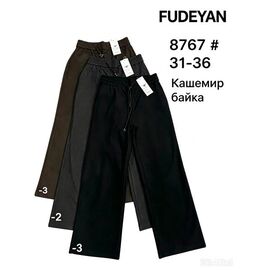 Штани жіночі утеплені 8767-1 black р.31-36 "Yafeier" недорого оптом від прямого постачальника