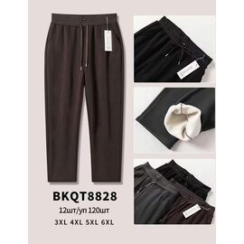 Штани спортивні жіночі теплі BKQT8828 black р.3XL-6XL "Anion" недорого оптом від прямого постачальника