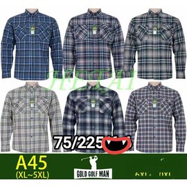 Сорочка чоловіча тепла A45 mix р.XL-5XL "Anion" недорого оптом від прямого постачальника