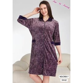 Халат жіночий теплий C900-7 violet р.54-62 "Anion" недорого оптом від прямого постачальника