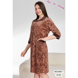 Халат жіночий теплий C900-7 brown р.54-62 "Anion" недорого оптом від прямого постачальника