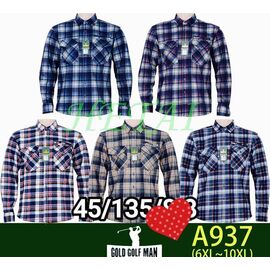 Сорочка чоловіча тепла A937 mix р.6XL-10XL "Anion" недорого оптом від прямого постачальника