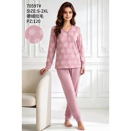 Піжама тепла жіноча 70597 pink р.52-60 "Anion" недорого оптом від прямого постачальника