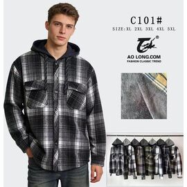 Сорочка чоловіча тепла C101 mix р.XL-5XL "Anion" недорого оптом від прямого постачальника