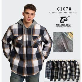 Сорочка чоловіча тепла C107 mix р.XL-5XL "Anion" недорого оптом від прямого постачальника