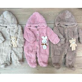 Фотография Комбинезон детский тёплый на девочку EK11 pink р.0.6-1 "Emir kids" недорого оптом от прямого поставщика