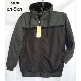 Кофта спортивна чоловіча HN1993 black р.XL-5XL "Hoan" недорого оптом від прямого постачальника