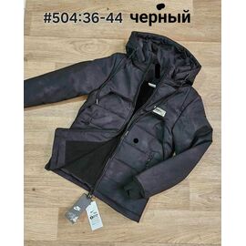 Фотография Курка подростковная зимняя 504 black р.36-44 "ZERO" недорого оптом от прямого поставщика