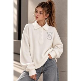 Фотография Свитер детский на девочку KR1006 white р.32-42 "Karolina" недорого оптом от прямого поставщика