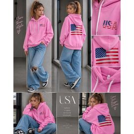 Фотография Худи детский на девочку KR1016 pink р.32-42 "Karolina" недорого оптом от прямого поставщика