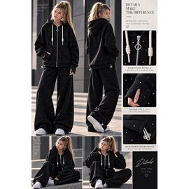 Фотография Костюм детский спортивный тёплый на девочку KR1018 black р.32-42 "Karolina" недорого оптом от прямого поставщика