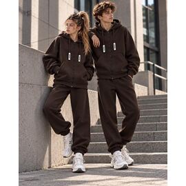Фотография Костюм детский спортивный тёплый унисекс KR925 brown р.34-42 "Karolina" недорого оптом от прямого поставщика