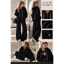 Фотография Костюм детский спортивный тёплый на девочку KR929 black р.32-42 "Karolina" недорого оптом от прямого поставщика