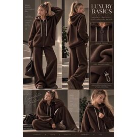 Фотография Костюм детский спортивный тёплый на девочку KR931 brown р.32-42 "Karolina" недорого оптом от прямого поставщика