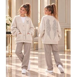 Фотография Кофта детская тёплая на девочку KR933 beige р.32-42 "Karolina" недорого оптом от прямого поставщика