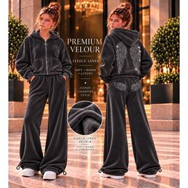 Фотография Костюм детский спортивный тёплый на девочку KR970 grey р.34-42 "Karolina" недорого оптом от прямого поставщика