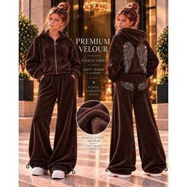 Фотография Костюм детский спортивный тёплый на девочку KR971 brown р.34-42 "Karolina" недорого оптом от прямого поставщика