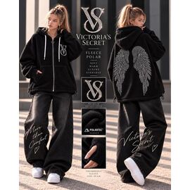 Фотография Кофта детская спортивная тёплая на девочку KR979 black р.32-42 "Karolina" недорого оптом от прямого поставщика
