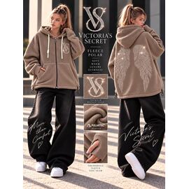 Фотография Кофта детская спортивная тёплая на девочку KR980 beige р.32-42 "Karolina" недорого оптом от прямого поставщика