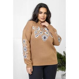 Светр жіночий GL422 beige р.60-64 "FIESTA" недорого оптом від прямого постачальника