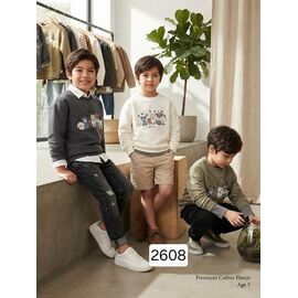 Фотография Свитер детский на мальчика 2608 khaki р.1-5 "Фунтик" недорого оптом от прямого поставщика