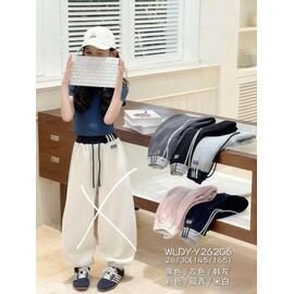 Фотография Штаны детские спортивные зимние на девочку 26206 l.grey р.8-12 "Фунтик" недорого оптом от прямого поставщика