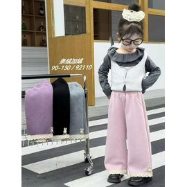 Фотография Штаны детские спортивные зимние на девочку 92110 lilac р.1-5 "Фунтик" недорого оптом от прямого поставщика
