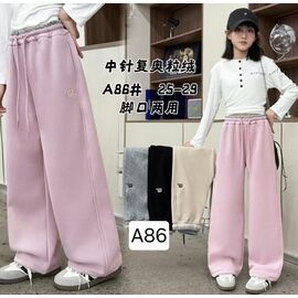 Фотография Штаны детские спортивные зимние на девочку A86 beige р.6-10 "Фунтик" недорого оптом от прямого поставщика
