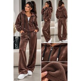 Фотография Костюм спортивный женский тёплый 626 brown р.44-50 "DORA" недорого оптом от прямого поставщика