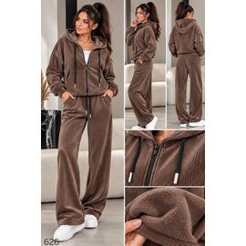 Фотография Костюм спортивный женский тёплый 626 d.beige р.44-50 "DORA" недорого оптом от прямого поставщика