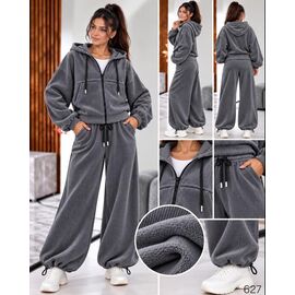 Фотография Костюм спортивный женский 627 grey р.40-54 "DORA" недорого оптом от прямого поставщика