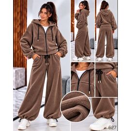 Фотография Костюм спортивный женский 627 l.brown р.40-54 "DORA" недорого оптом от прямого поставщика