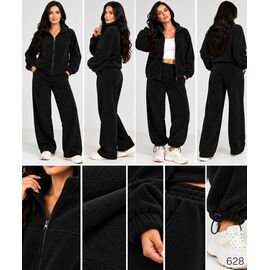 Фотография Костюм спортивный женский 628 black р.42-56 "DORA" недорого оптом от прямого поставщика