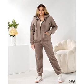 Фотография Костюм спортивный женский 769 beige р.48-58 "DORA" недорого оптом от прямого поставщика