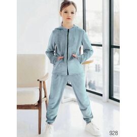 Фотография Костюм детский спортивный тёплый на девочку 928 l.blue р.122-164 "DORA" недорого оптом от прямого поставщика