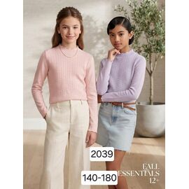 Фотография Свитер детский на девочку 2039 lilac р.8-12 "Фунтик" недорого оптом от прямого поставщика