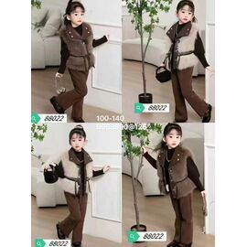 Фотография Костюм детский на девочку 88022 brown-beige р.5-9 "Фунтик" недорого оптом от прямого поставщика