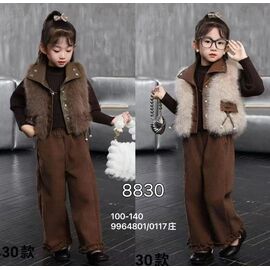 Фотография Костюм детский на девочку 8830 brown-beige р.1-5 "Фунтик" недорого оптом от прямого поставщика