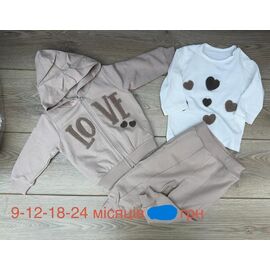Фотография Костюм детский на девочку EK86 beige р.0.9-2 "Emir kids" недорого оптом от прямого поставщика
