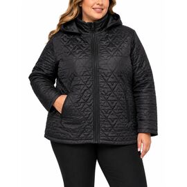 Фотография Куртка женская демисезонная 6606 black р.3XL-7XL "Obuv OK2" недорого оптом от прямого поставщика