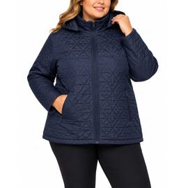 Фотография Куртка женская демисезонная 6606 blue р.3XL-7XL "Obuv OK2" недорого оптом от прямого поставщика